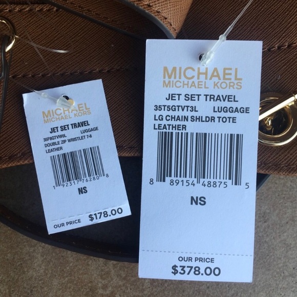 NWT Michael Kors Jet Set Chain Tote & Wristlet - Picture 6 of 6